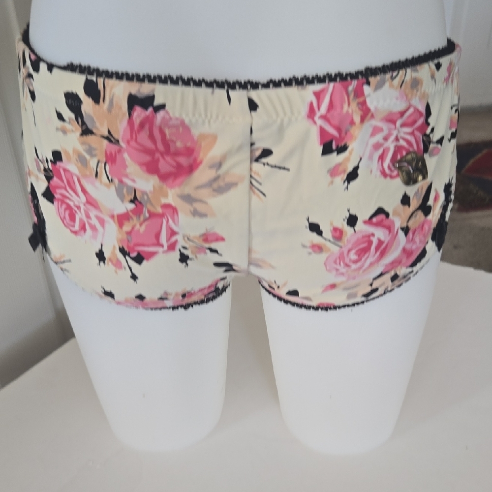 Betsey Johnson Floral Halter Swim Set - Pink and Cream - Picture 4 of 11